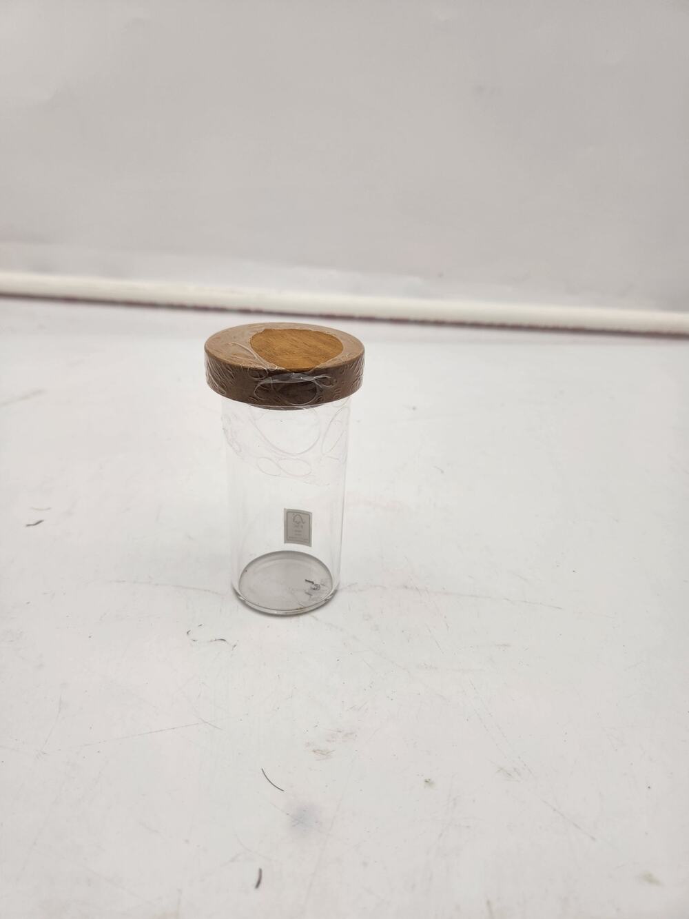 Glass Cylinder Jar NWOT